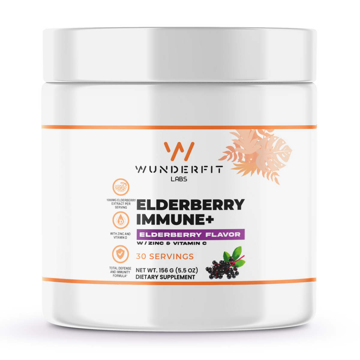 Elderberry Immune+, Powder, 30 Servings